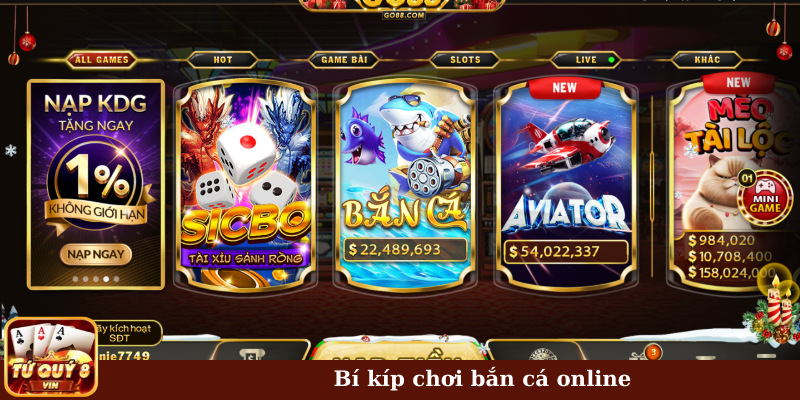 Bí kíp chơi bắn cá online